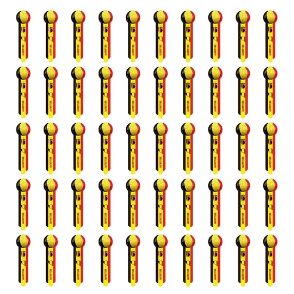 QLUEWX 50PCS Soccer Cheer Stick Balloons, 24.4" Inflatable Hand Held Soccer Balloon Sticks for Game Day Viewing, Fan Gatherings, Sports Bar Party Decor & Soccer Party Favors