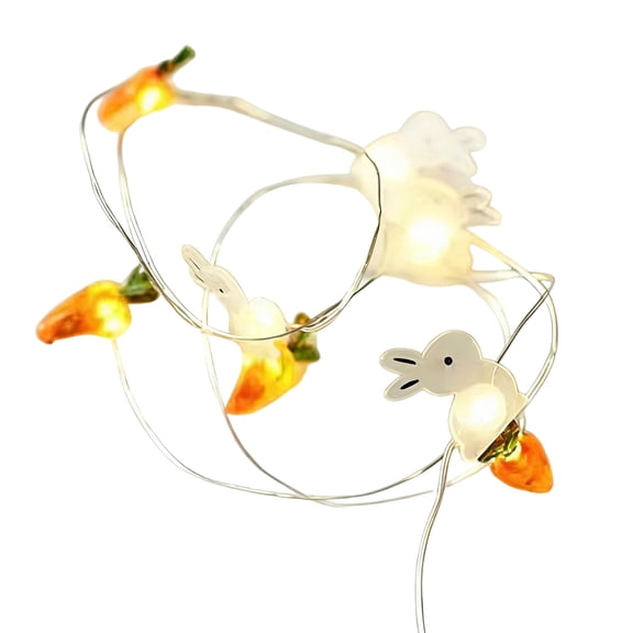 Yanxiao Easter Decor Easter Lights, 39.4" Easter Bunny String Lights Indoor Easter Home Decor, 10PCS LED Pastel Lights String Battery Operated, Easter String Lights for Window, Indoor and Outdoor