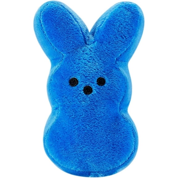 Yanxiao Easter Stuffed Bunny Plush Toys, 6" Easter Bunny Stuffed Animals Bulk Plushie, Easter Basket Stuffers Egg Fillers Party Supplies Gift for Kids, Blue