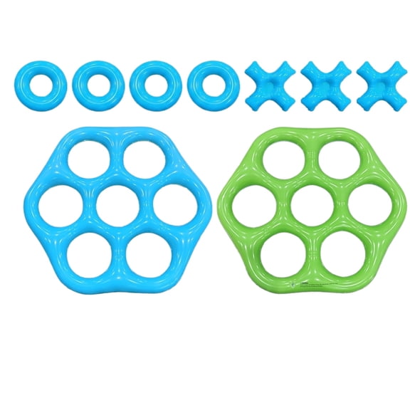 Luyimi Water Toys Inflatable Pool Tic Tac Toe Game Set, Floating Pool Battle Toys with Rings & Crosses, Summer Water Game Pool Toys for Kids Adults, Pool Party Game for Swimming Pools Green
