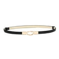 thumbnail image 1 of Yanyanz Belts for Women, Women Belt for Dresses Retro Stretch Ladies Waist Belt, Fashion Belts Black One Size, 1 of 6