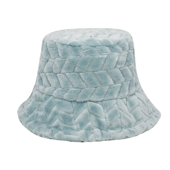 Yanyanz Bucket Hats for Women, Japanese And Korean Version of The New Plush Fishing Cap Female Basin Cap Autumn And Winter Warm Hat Ladies Outdoor Fashion Sun Hat, Hat Blue One Size