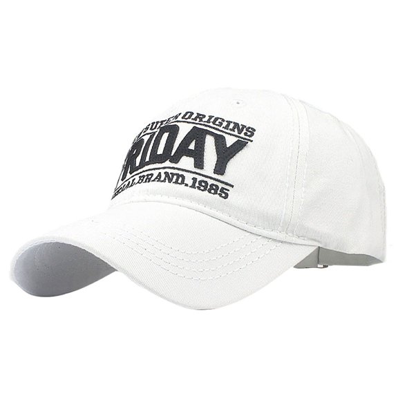 Yanyanz Caps, Letter Embroidered Men Women Distressed Denim Hats Baseball Cap Topee, Baseball Caps White One Size
