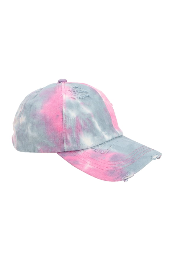 Caps, Unisex Classic Profile Cotton Baseball Cap Tie Dye Ink Painting Soft Unconstructed Size Dad Hat, Baseball Caps Pink One Size