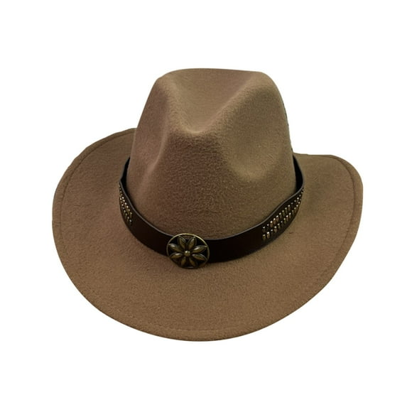 Yanyanz Cowboy Hat, Fashionable Fedora Fedoras Men Wide for Women Dress Hat Women's And Hats Baseball Caps, Cowboy Hat for Men H M