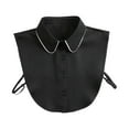 thumbnail image 1 of Yanyanz Detachable Collar for Men, Women's Premium Collar Business Saving Collar Sweater with Blouse, Collar Black One Size, 1 of 8