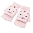 thumbnail image 1 of Yanyanz Gloves Mittens, Adult's Outdoor Gloves Women Plus Velvet Thickening Cute Adult Point Finger Gloves Winter Warm Cute Gloves, Gloves White One Size, 1 of 3