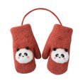 thumbnail image 1 of Yanyanz Gloves Mittens, Kid's Winter Gloves Children Stretchy Warm Gloves Boys Or Girls Knit Gloves, Gloves Red One Size, 1 of 8