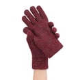 thumbnail image 1 of Yanyanz Gloves Mittens, Women Autumn Winter Solid Color Padded Wool Knit Warm Gloves, Gloves C One Size, 1 of 4