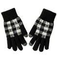 thumbnail image 1 of Yanyanz Gloves Mittens, Women Winter Screen Gloves Warm Knit Gloves Elastic Cuff Winter Men Texting Gloves, Gloves Black One Size, 1 of 8