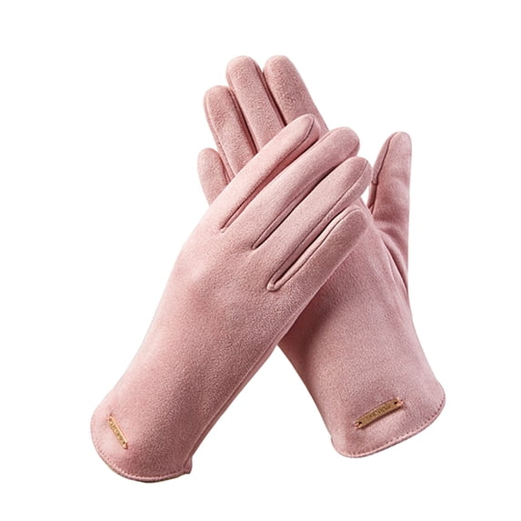 Yanyanz Gloves Mittens, Womens Sports Gloves Outdoor Cycling Work Solid Color Gloves, Gloves Pink One Size