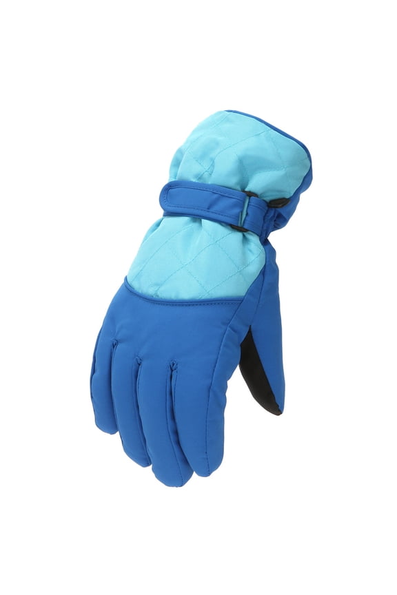Gloves Mittens, for Gloves Windproof Boys Kids Outdoor Mittens Winter Skiing Girls Snow Sports Gloves, Gloves Blue L