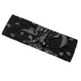 thumbnail image 1 of Yanyanz Handkerchiefs for Men, Sport Sweat Cashew Printed Hairband Head Wrap Headband Hair, Women's Handkerchiefs Black One Size, 1 of 2