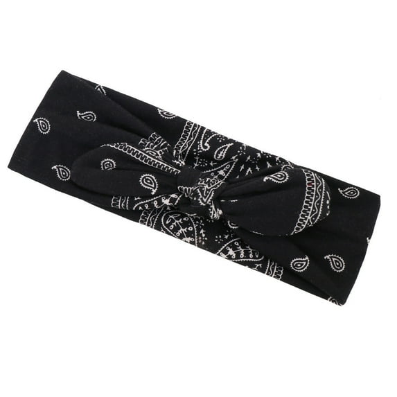 Yanyanz Handkerchiefs for Men, Sport Sweat Cashew Printed Hairband Head Wrap Headband Hair, Women's Handkerchiefs Black One Size