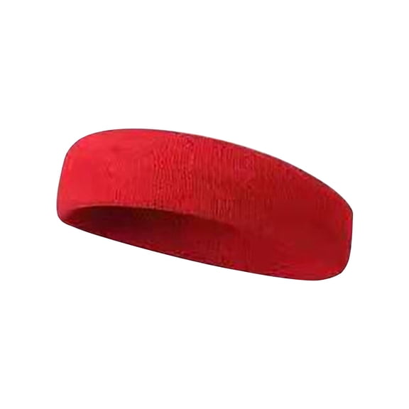 Yanyanz Headbands for Women,Workout Headbands for Women Men Sweatband Yoga Elastic Wide Headbands Gym Sports Sweat Wicking for Fitness Running Tennis Cycling Travel Sports Headband Clearance Red