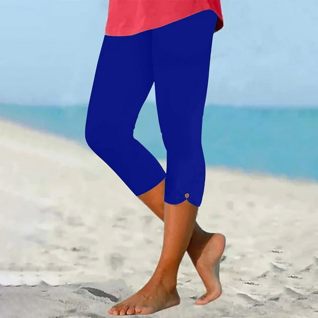 Yanyanz Leggings for Women,Capri Leggings for Women 2025 High Waisted Cutout Yoga Capris Lightweight Cozy Cropped Pants Solid Soft Pajams Pants Yoga Pants Women Workout Leggings for Women Clearance