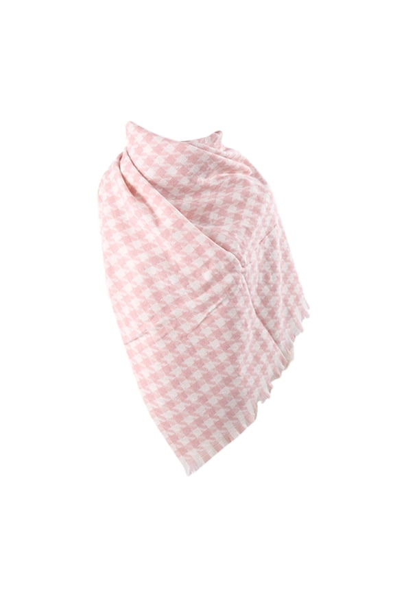 Scarface, Winter Scarf for Womens Classic Tassel Plaid Scarf Warm Soft Chunky Large Blanket Wrap Shawl Scarves 1 Pack Thermal Scarf, Scarf Pink One Size