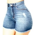 thumbnail image 1 of Yanyanz Shorts for Women,Shorts Hotpant High Broken Slim Women Ripped Waisted Denim Jeans Fit Pantalones Pants Denim Shorts Jean Shorts Clearance Light Blue Xl, 1 of 9