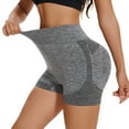 thumbnail image 1 of Yanyanz Shorts for Women,Women'S Tummy Athletic Shorts Stretch Workout Biker Shorts Butt Lifting Scrunch Gym Shorts Gym Shorts Women Workout Shorts Women Clearance Grey L, 1 of 6