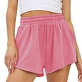 thumbnail image 1 of Yanyanz Shorts for Women,Womens Sweat Shorts Casual Summer Comfy Athletic Shorts Elastic Running Shorts Gym Shorts Women Workout Shorts Women Clearance Pink M, 1 of 4
