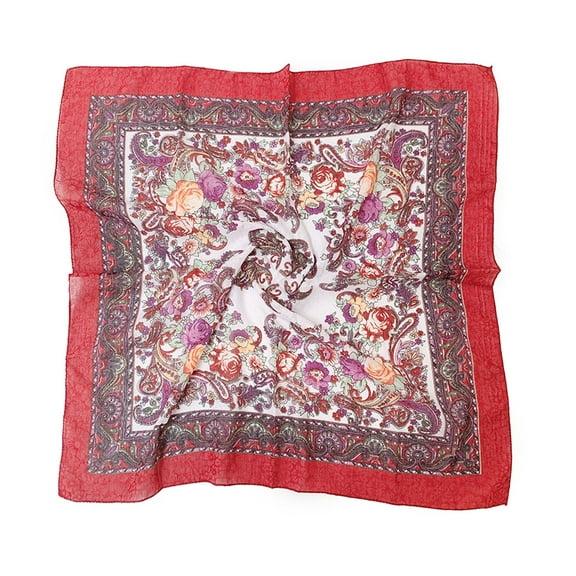 Yanyanz Silk Scarf, Scarfs Wrap Scarf Scarf for Islam Lady Print Muslim Neck Neckerchief Head Women Travel Wrap Folk-Custom Hair Shawl Scarf Vintage Women Silk Scarves, Silk Scarf B One Size