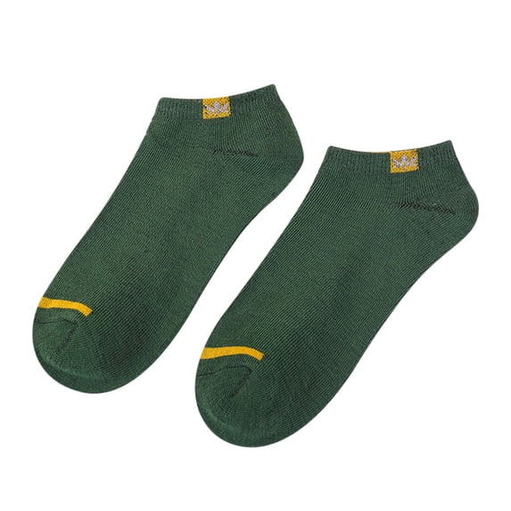 Yanyanz Socks, Men -thin Elastic Short Silk Little Pineapple Heap Stockings, No Show Socks Green Free