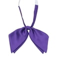 thumbnail image 1 of Yanyanz Ties for Men, Women's double layer bow tie bow flower new featherless root Japanese college solid color bow tie, Ties Purple One Size, 1 of 3