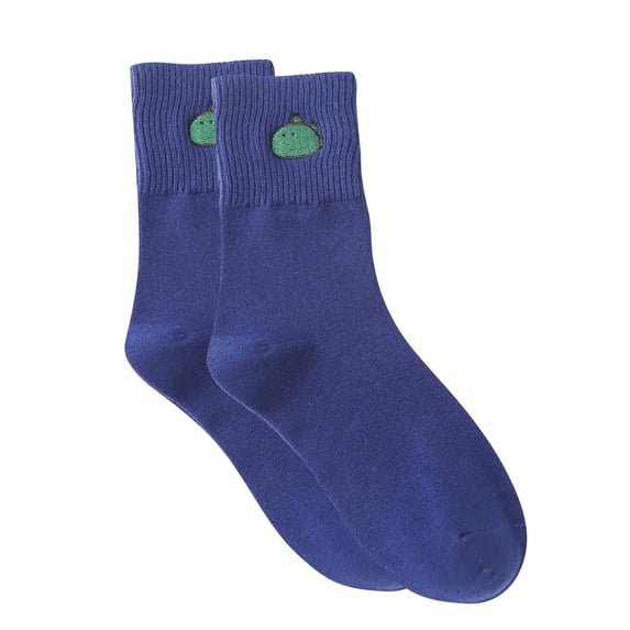Yanyanz Toddler Socks, Fun Ladies Cute Little Dinosaur Socks Socks Casual Mid-length Socks, Socks Blue M