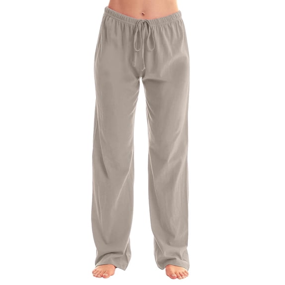 Yanyanz Women's Pants, Women's Solid Color Casual Home Pants, Womens Pants Casual, Wide Leg Pants for Women