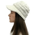 thumbnail image 1 of Yanyanz Womens Baseball Caps, Casual Plush Hats Knit Solid Crochet Women Stitching Baseball Caps, Baseball Caps White One Size, 1 of 3