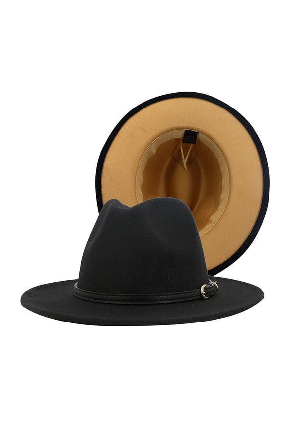 Womens Baseball Caps, Hat Panama Hat Casual Jazz Women Hats Tone Wool Two for Men Wide Fedora Baseball Caps, Baseball Caps Brown One Size