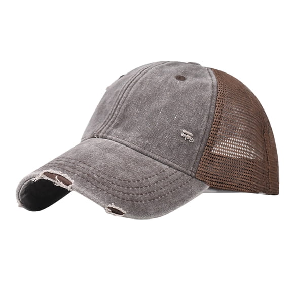 Yanyanz Womens Baseball Caps, Men Ladies Hat Fashion Baseball Cap Denim Buckle Outdoor Sunshade Hat, Baseball Caps Coffee One Size