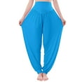 thumbnail image 1 of Yanyanz Yoga Pants Women,Women Pants High Waisted Yoga Pants Pants Boho Beach Plus Size Palazzo Pants Yoga Pants Wide Leg Yoga Pants for Women High Waisted Leggings for Women Clearance Light Blue L, 1 of 8