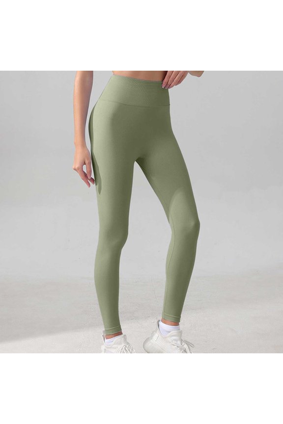 Yoga Pants Women,Women'S Hip Lifting Fitness Running High Waist Yoga Pants High Waisted Pants for Women High Waisted Leggings for Women Clearance Green L