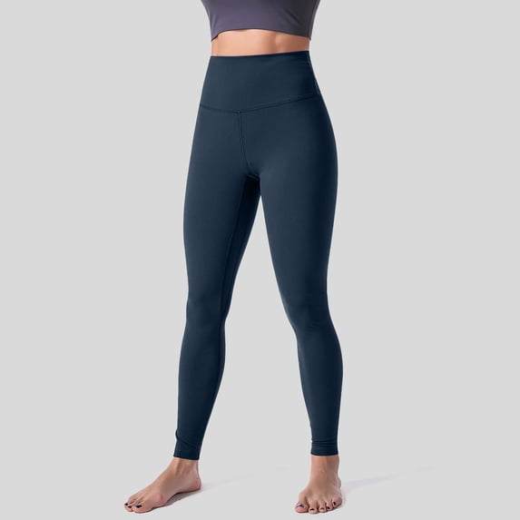 Yanyanz Yoga Pants Women,Women'S Solid Color Fashionable Casual Sports Hip Lifting High Elastic Yoga Pants Womens Pants Elastic Waist Tights for Women Clearance Blue S