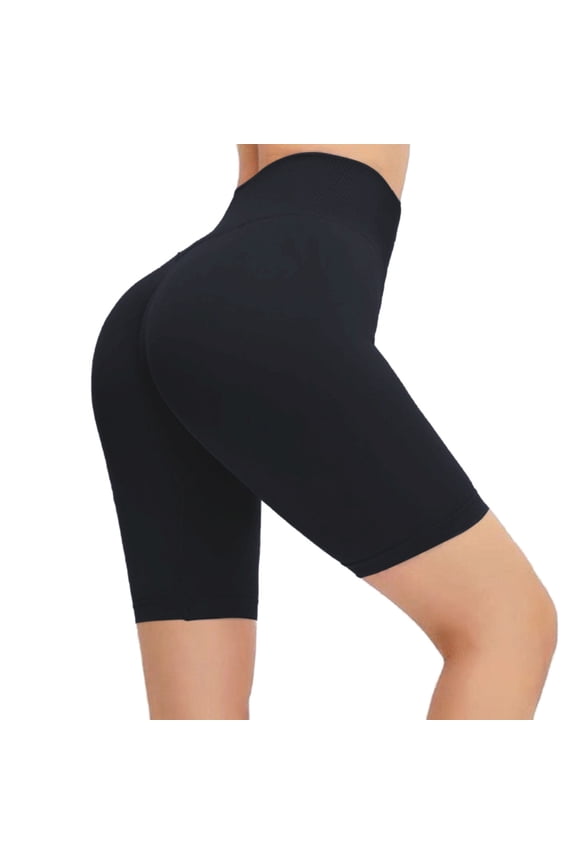 Yogalicious Leggings for Women, Women's Sports Skinny Hip Quarter Pants High Waisted Yoga Fitness Pants Short Pants Black XL