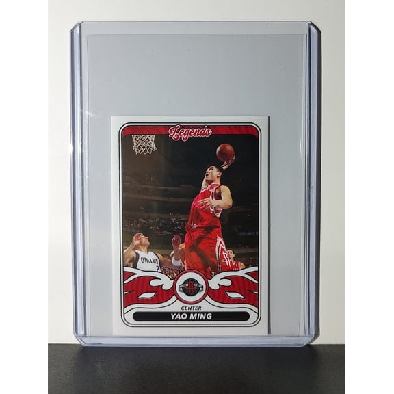 Yao Ming Legends 2024-25 Panini NBA #502 Sticker Card Houston Rockets