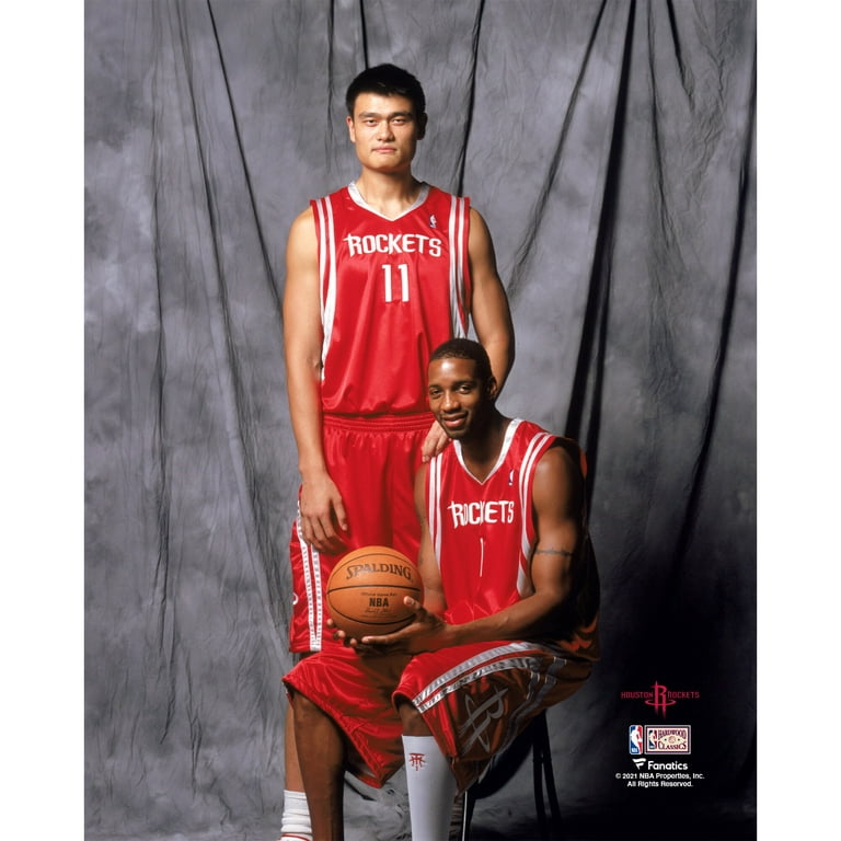 Yao Ming & Tracy McGrady Houston Rockets Unsigned Hardwood Classics Pose Photograph