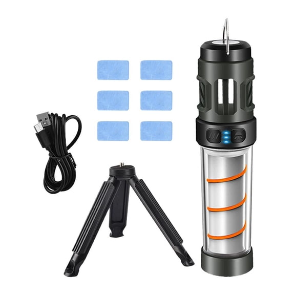 YaoHuan Mosquito Repellent Camping Lantern, LED Light with Triangle Bracket and Type-C Charging