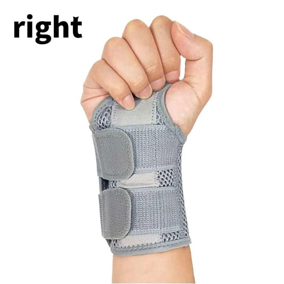 YaoHuan Wrist Hand Brace Support, Carpal Tunnel Arthritis Sprain Stabilizer, Adjustable for Left or Right Hand, Relief Pain