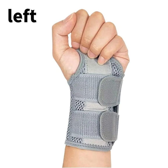 YaoHuan Wrist Hand Brace Support, Carpal Tunnel Arthritis Sprain Stabilizer, Adjustable for Left or Right Hand, Relief Pain