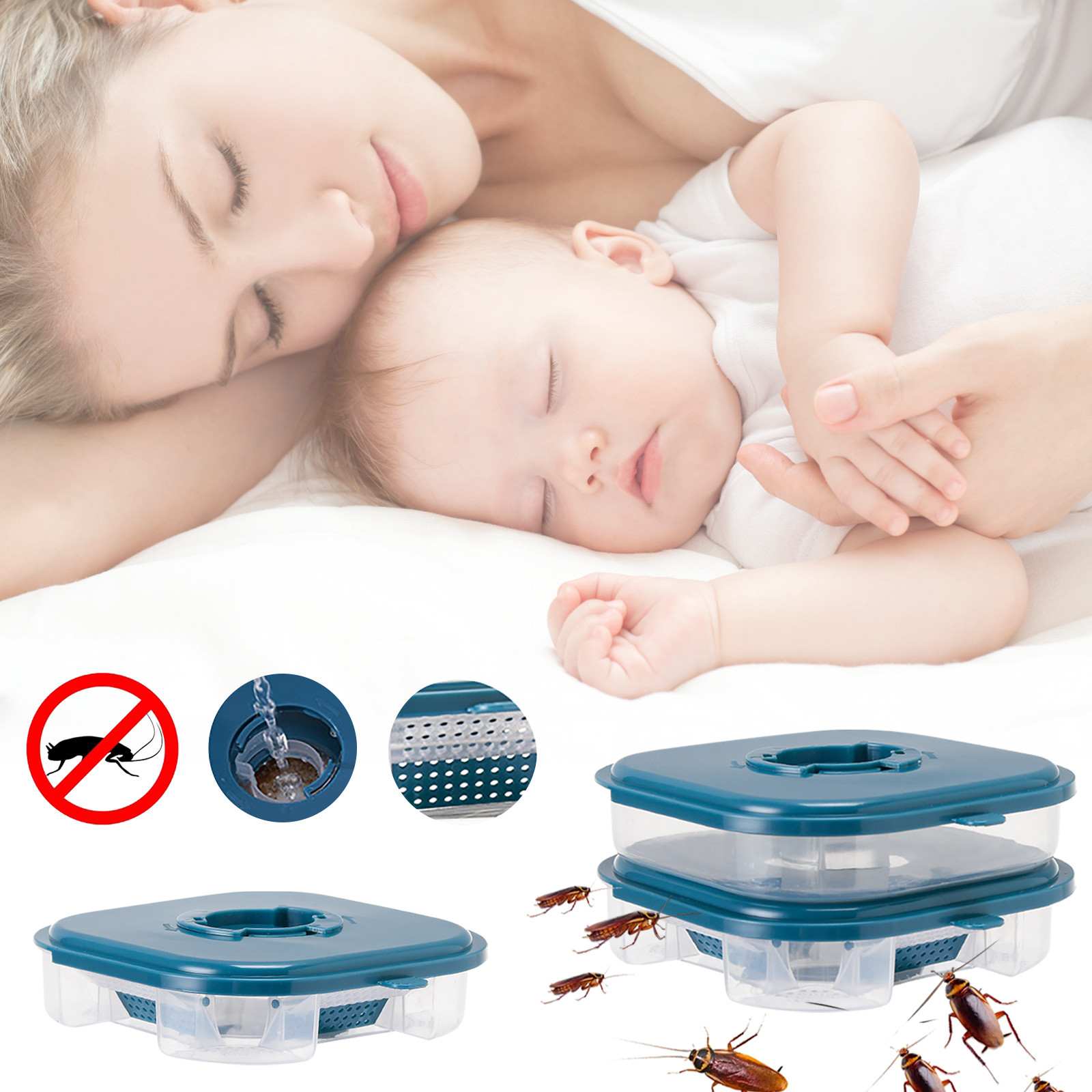 YaoLEO Clearance Insect TrapsIndoor Efficient Cockroach Trap Double Layer Trap Reusable Cockroach For Ants Pet Outdoor Indoor Home