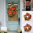 thumbnail image 1 of YaoLEO Clearance WreathFall Peony And Pumpkin Wreath Artificial Fall Wreath Autumn Front Door Wreath Thanksgiving Wreath For Home Farmhouse Decor And Festival Celebration（38*38cm）, 1 of 8