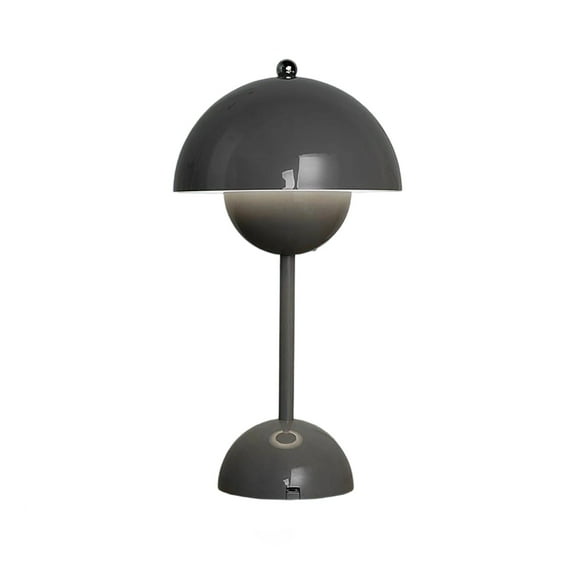YaoZQ 1-Pack Small Mushroom Table Lamp. A Cordless & Rechargeable Flowerpot Desk Lamp. A Modern, Minimalist Bedside & Nightstand Lamp. A Dimmable & Portable Accent Lamp