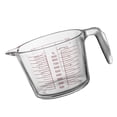 thumbnail image 1 of YaoZQ 4-Cup (1 Liter) Glass Measuring Cup With Handle & Spout. A Heavy-Duty, Microwave & Dishwasher Safe Measuring Jug. For Liquid & Dry Ingredients In Baking & Cooking., 1 of 7