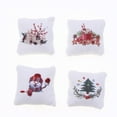 thumbnail image 1 of YaoZQ 4-Pack of Mini Christmas Pillows For Dollhouse. A Miniature Decorative Throw Pillow Ornament. A 1:12 Scale Christmas Accessory For Tiered Tray, Wreath & Farmhouse Decor., 1 of 11