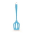 thumbnail image 1 of YaoZQ Blue Silicone Spatula Slotted Turner Heat Resistant Cooking Utensil for Nonstick Cookware and Frying 11.8 inch, 1 of 5