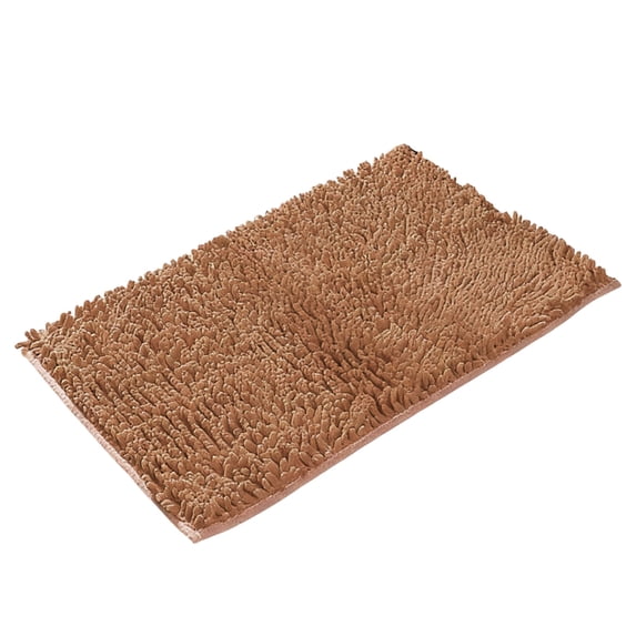 YaoZQ Coffee Brown Pet Feeding Mat Soft Absorbent Microfiber Rug Non Slip Floor Pad for Dog Water Bowls Muddy Paws Washable 24 x 16 Inch