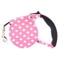 thumbnail image 1 of YaoZQ Heavy Duty Reflective Dog Leash 5M Tape with Strong Metal Clip, Pink Polka Dot, 7.1x4.3 inch, 1 of 4