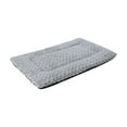 thumbnail image 1 of YaoZQ Light Grey Puppy Sleeping Pad 20x28 inch Warm Rose Velvet Dog Bed Mat Reversible Texture Crate Cushion Machine Washable for Small Animals, 1 of 5